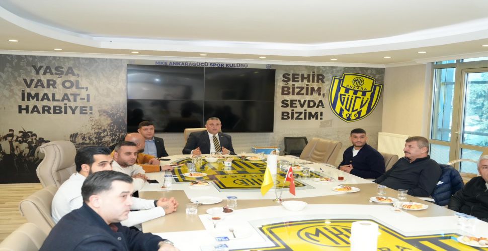 Ankaragücü'nde tribün liderleri ile başkan İlhami Alparslan bir araya geldi