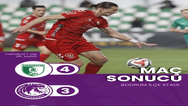 Bodrum'da gol düellosunu, Keçiörengücü kaybetti 3-4