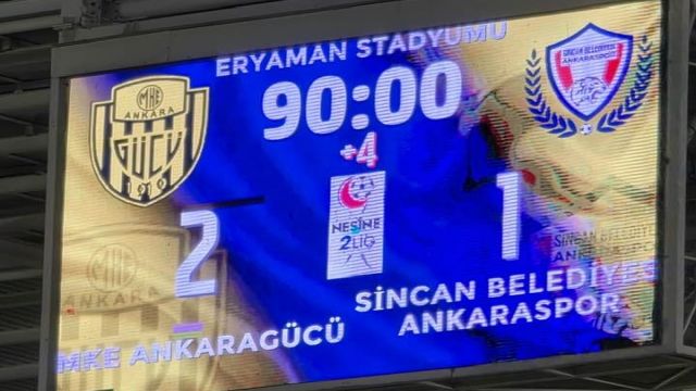 Ankaragücü'ne 3 puan daha 2-1