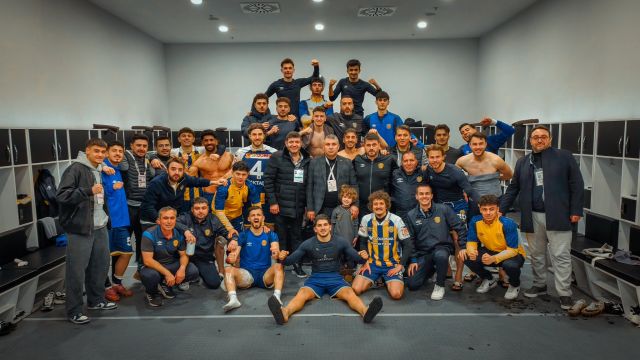 Ankaragücü'nün galibiyet pozu!