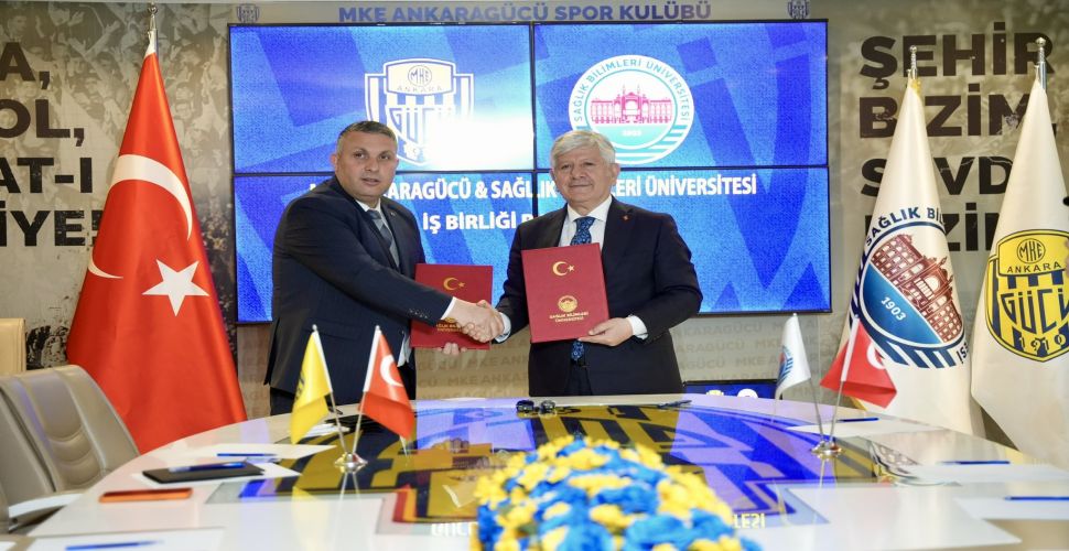 Sağlık Bilimleri Üniversitesi ile Ankaragücü arasında iş birliği protokolü