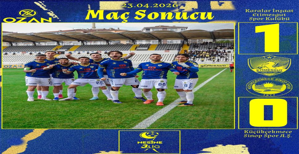 Etimesgut Spor ilk maçta avantajı kaptı 1-0