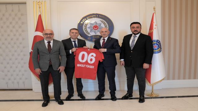 Gençlerbirliği'nden Ankara İl Emniyet Müdürü Maksut Yüksek’e "Hayırlı Olsun" ziyareti