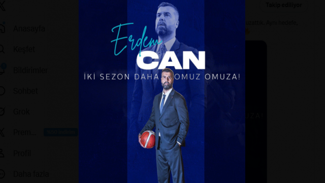 Türk Telekom, başantrenör Erdem Can'ın sözleşmesini uzattı!