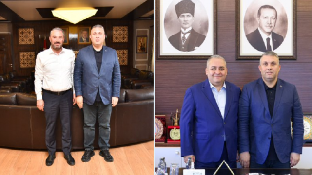 Ankaragücü Başkanı İlhami Alparslan, 2 Belediye Başkanını ziyaret etti.
