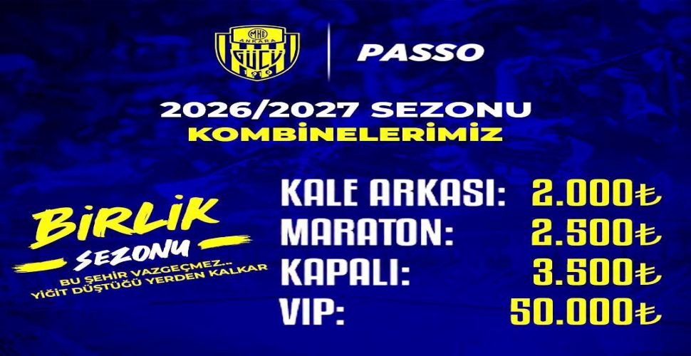Ankaragücü'nde "Birlik sezonu" kombine satışları başladı