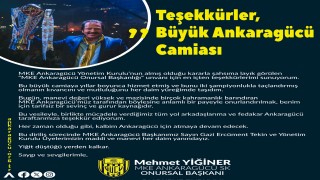 MKE Ankaragücü Onursal Başkanı Mehmet Yiğiner'den açıklama