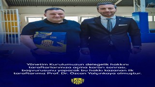 Yeni yönetimin ilk delegesi Prof. Dr. Özcan Yalçınkaya oldu