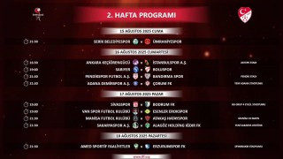 1.Ligde ilk hafta programı !