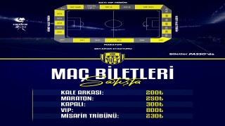 MKE Ankaragücü'nün 24 Erzincanspor ile oynayacağı maçın bilet satışı başladı