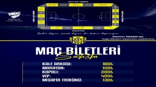 Ankaragücü - Karabük İdmanyurdu karşılaşmasının biletleri satışta!