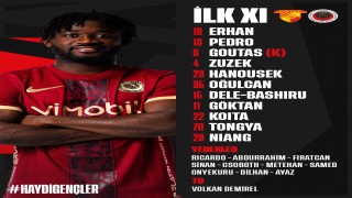 Göztepe 1 - Gençlerbirliği 0 İLK YARI SONUCU