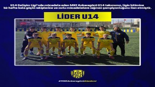 Ankaragücü U 14 zirvede bitirdi