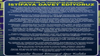 Etimesgut Spor: TFF Temsilciler ve Gözlemciler Kurulu'nu istifaya davet ediyoruz