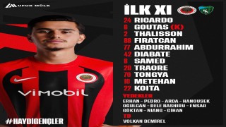 Gençlerbirliği'nin Kocaelispor kadrosu...