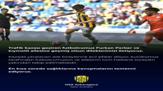 Ankaragücü'nde büyük üzüntü! Furkan Perker ve ailesi kaza geçirdi